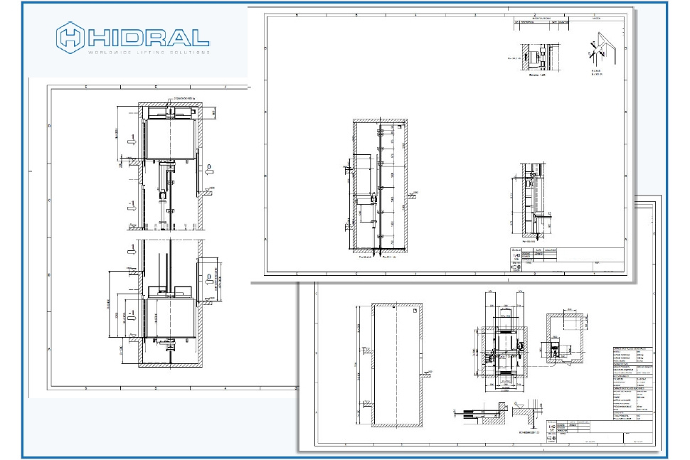 Following our plans for improvement and customer care, we are currently in the process of changing our installation drawings using the Liftdesigner software.